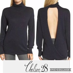 Chelsea28 sexy cutout back turtleneck sweater sz S